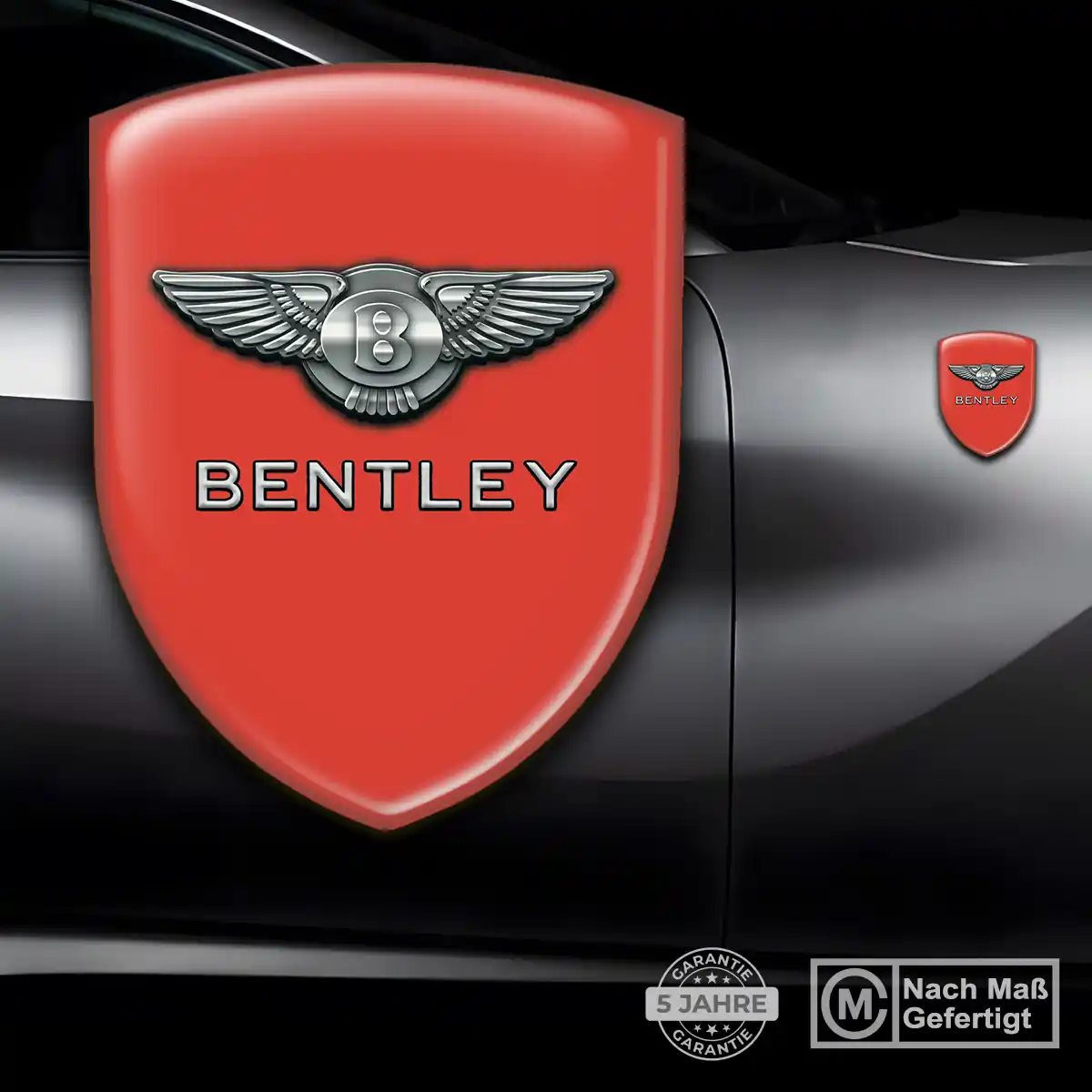 Bentley 3D Gel Aufkleber Emblem Ausdrucksstarkes Design