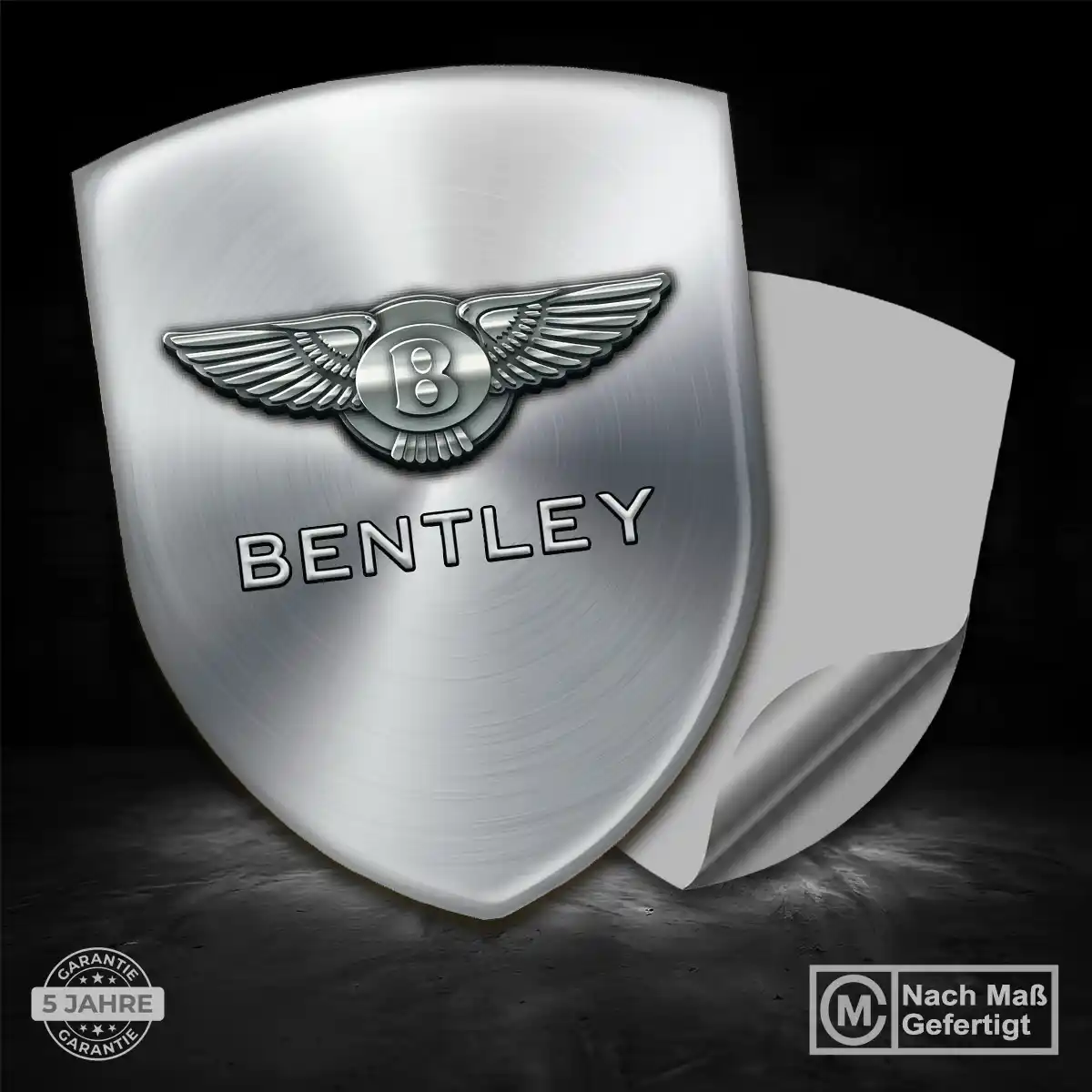 Bentley 3D Gel Aufkleber Emblem Elegantes Design