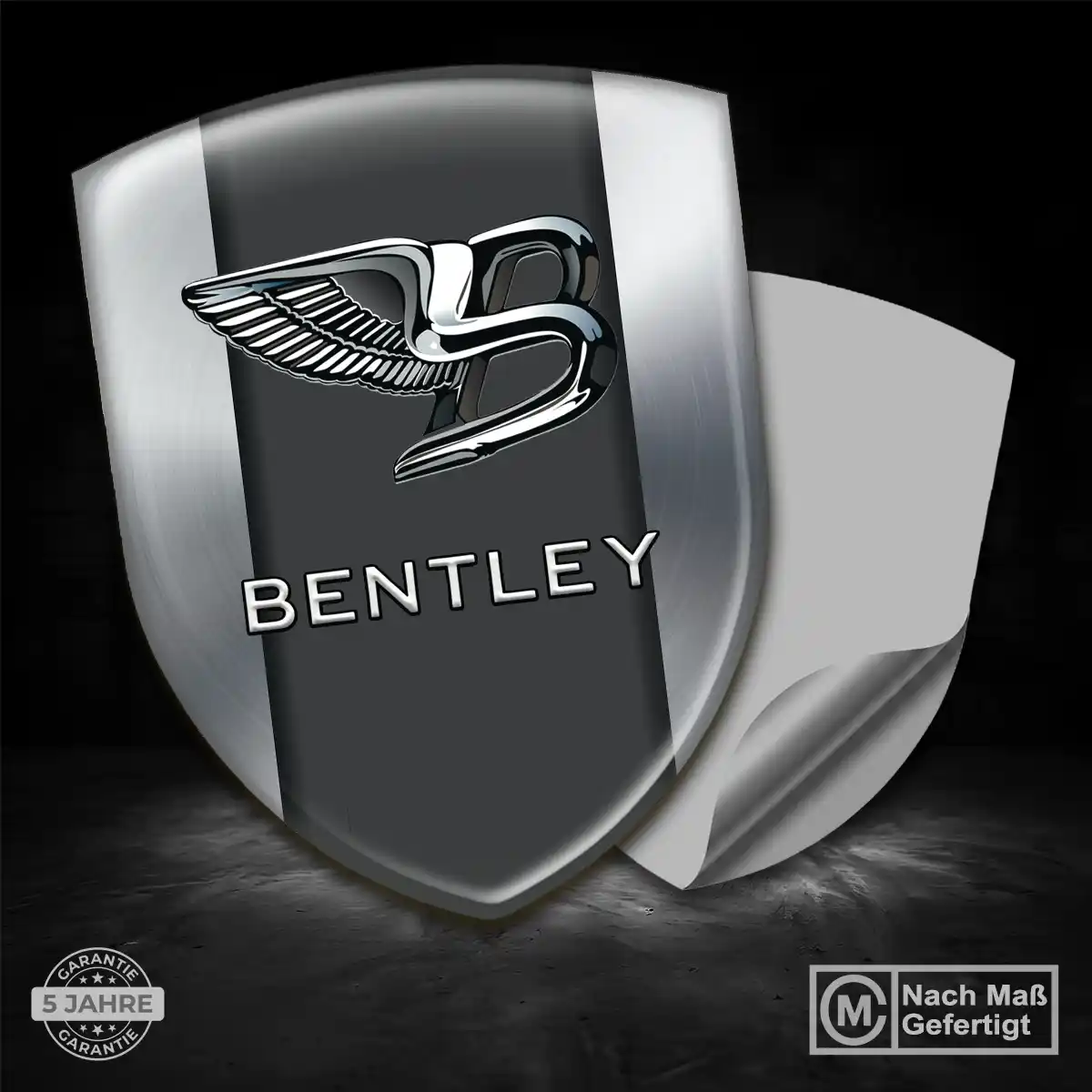 Bentley 3D Gel Aufkleber Emblem Hochwertiges Harz