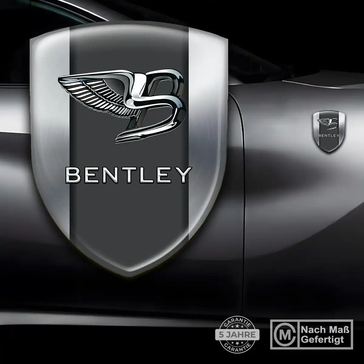 Bentley 3D Gel Aufkleber Emblem Hochwertiges Harz