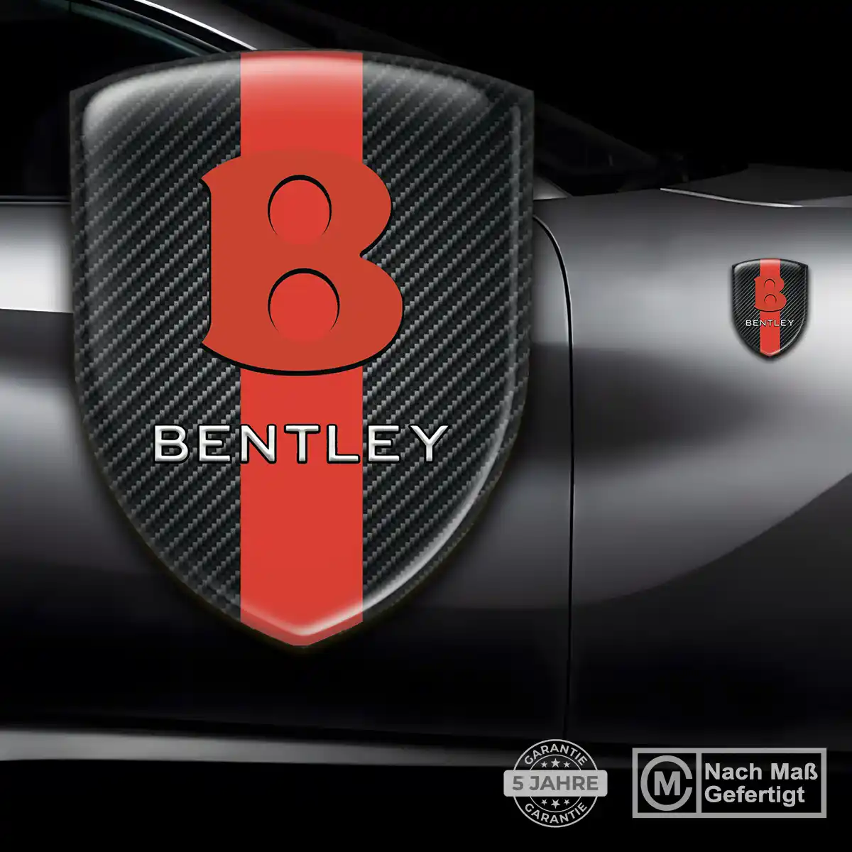 Bentley 3D Gel Aufkleber Emblem Interieurdesign