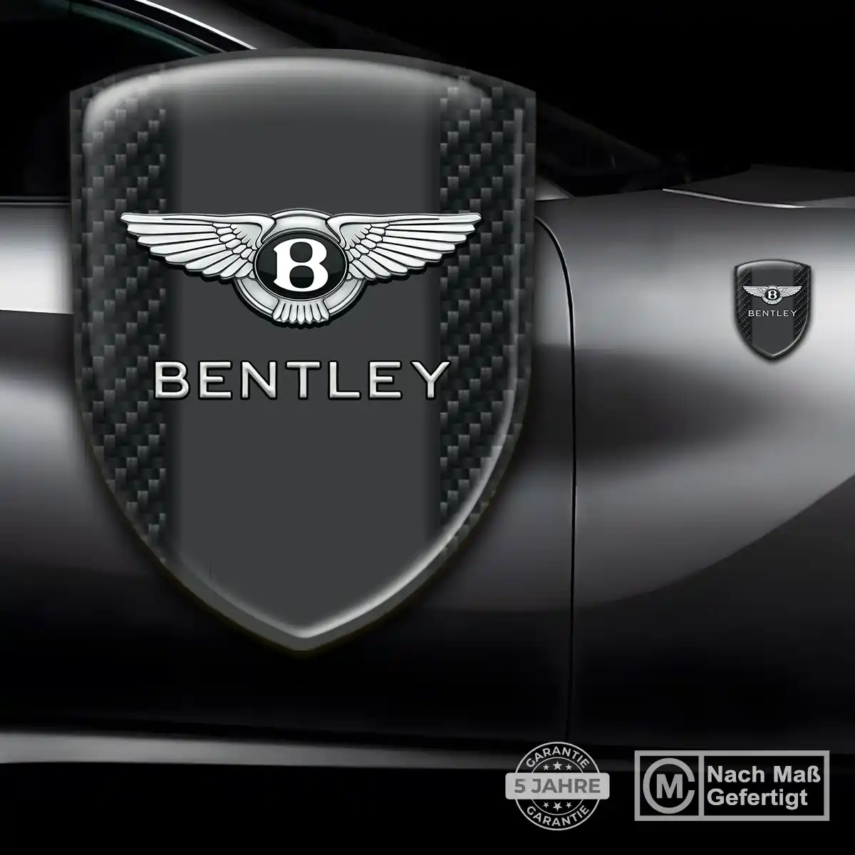 Bentley 3D Gel Aufkleber Emblem Markenedition
