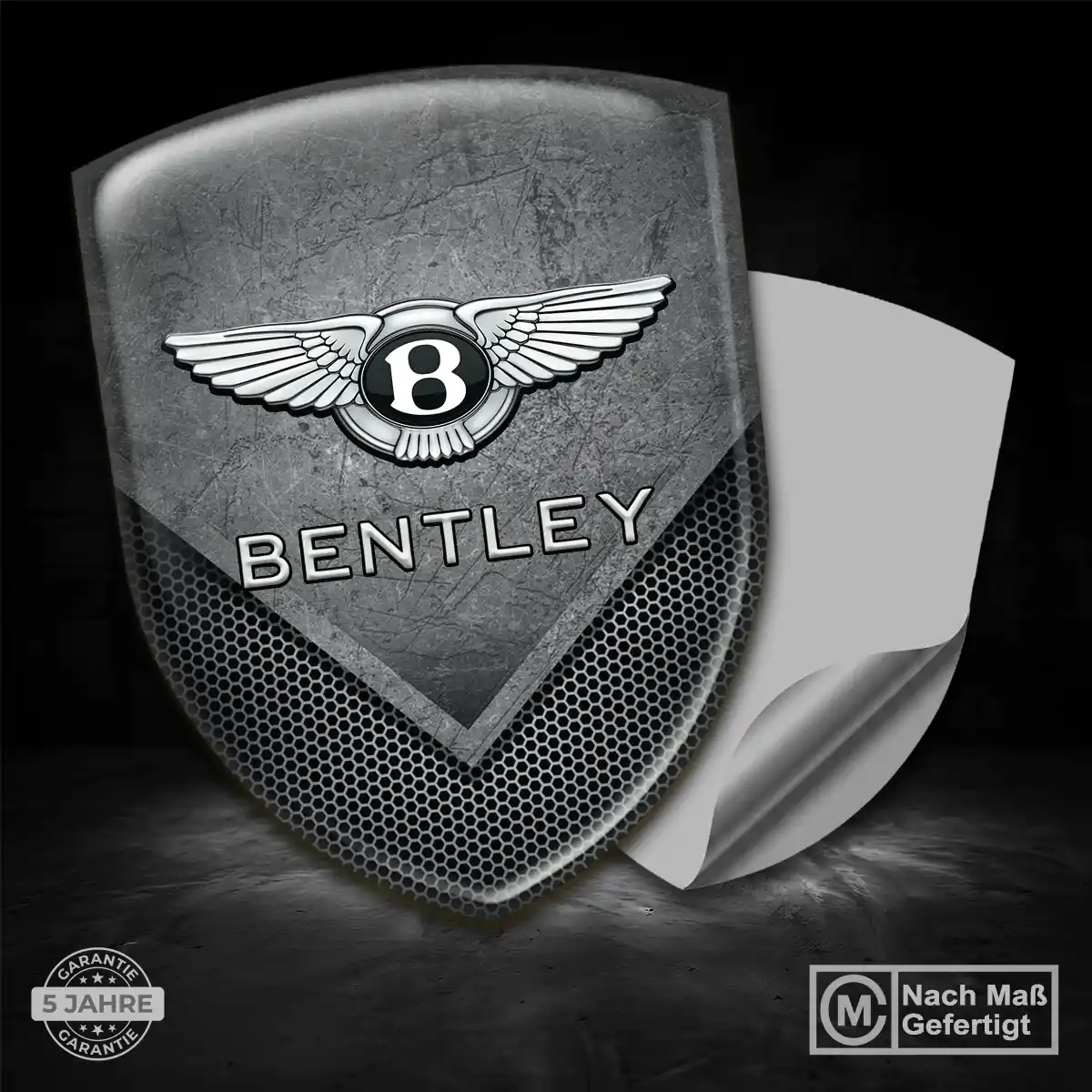 Bentley 3D Gel Aufkleber Emblem Modernes Design