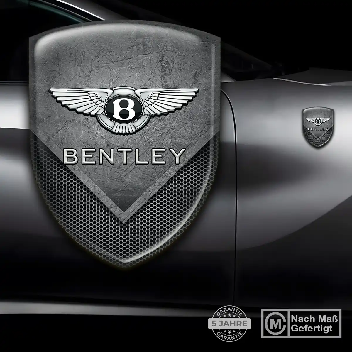 Bentley 3D Gel Aufkleber Emblem Modernes Design