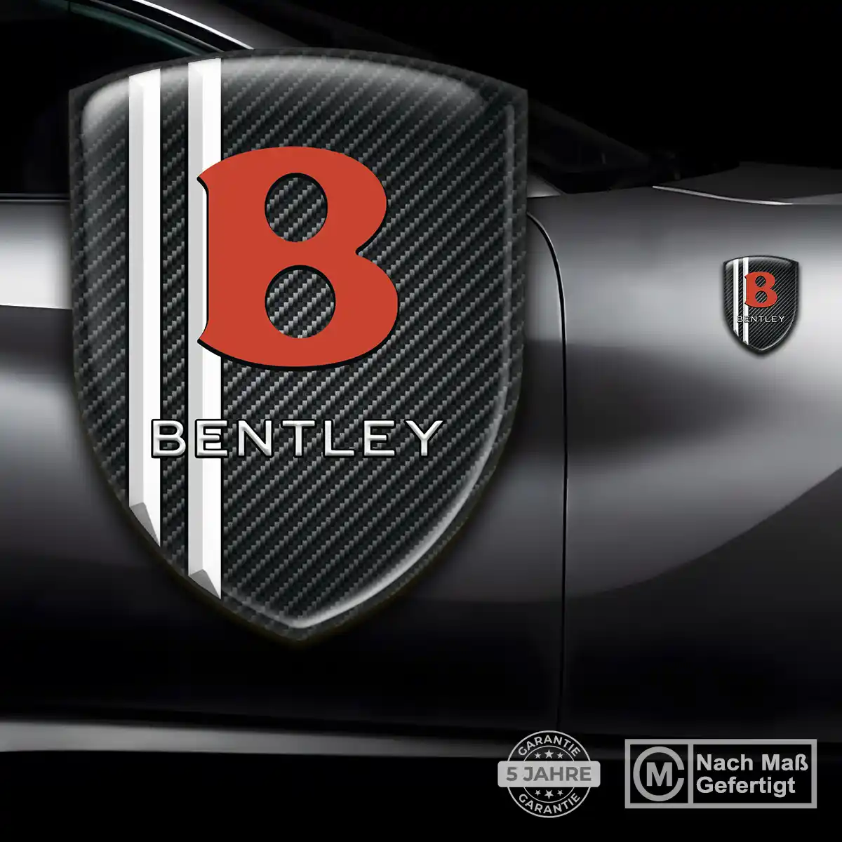 Bentley 3D Gel Aufkleber Emblem Premium-Edition