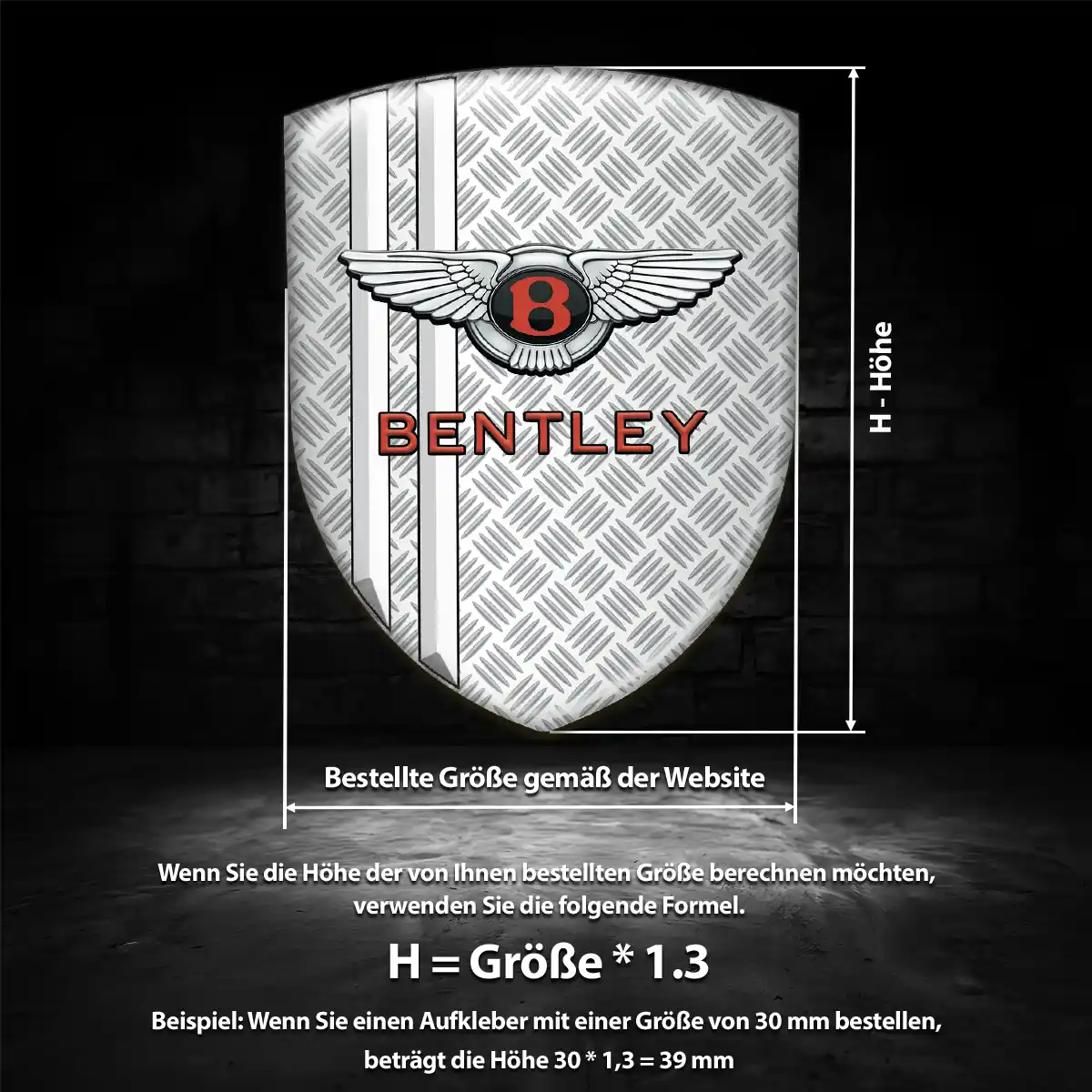 Bentley 3D Gel Aufkleber Embleme Auto Hohe Qualität