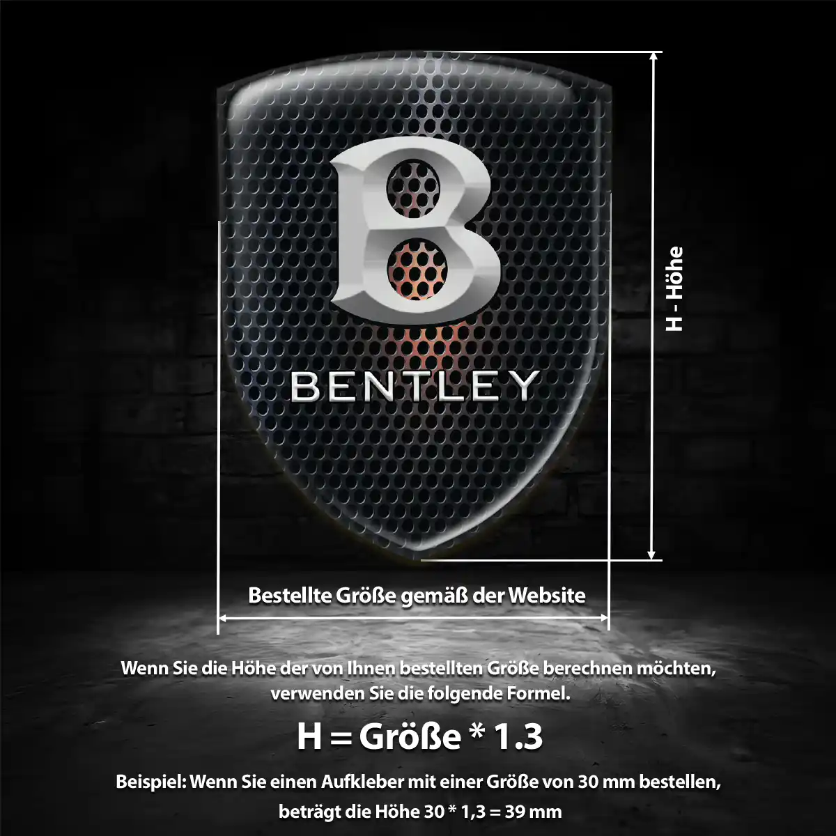 Bentley 3D Gel Aufkleber Embleme Auto Markenedition
