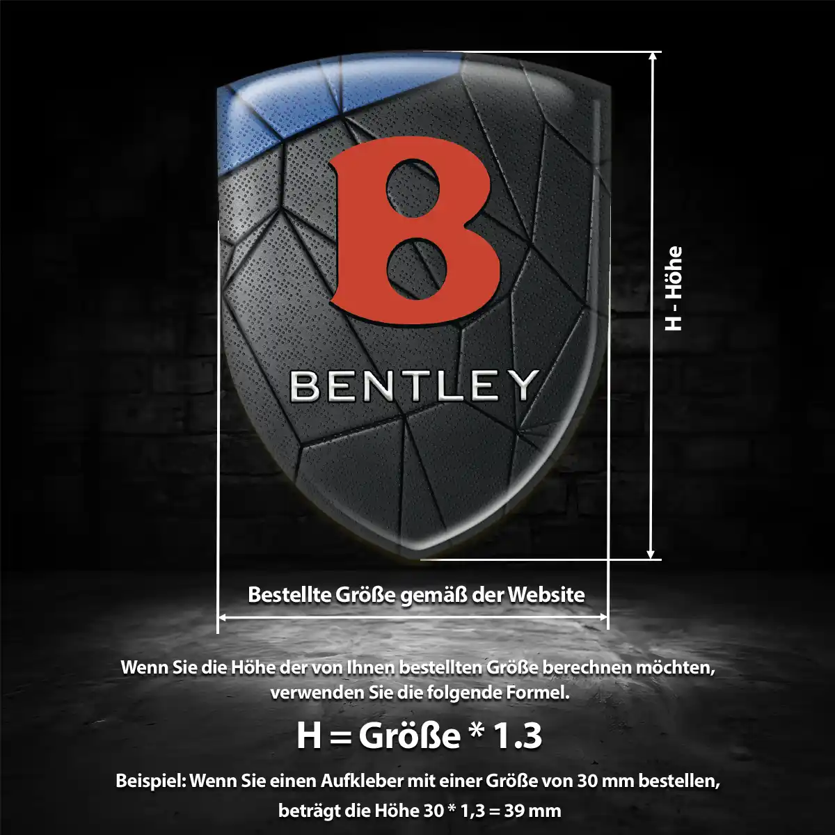 Bentley 3D Gel Aufkleber Embleme Auto Premiumqualität