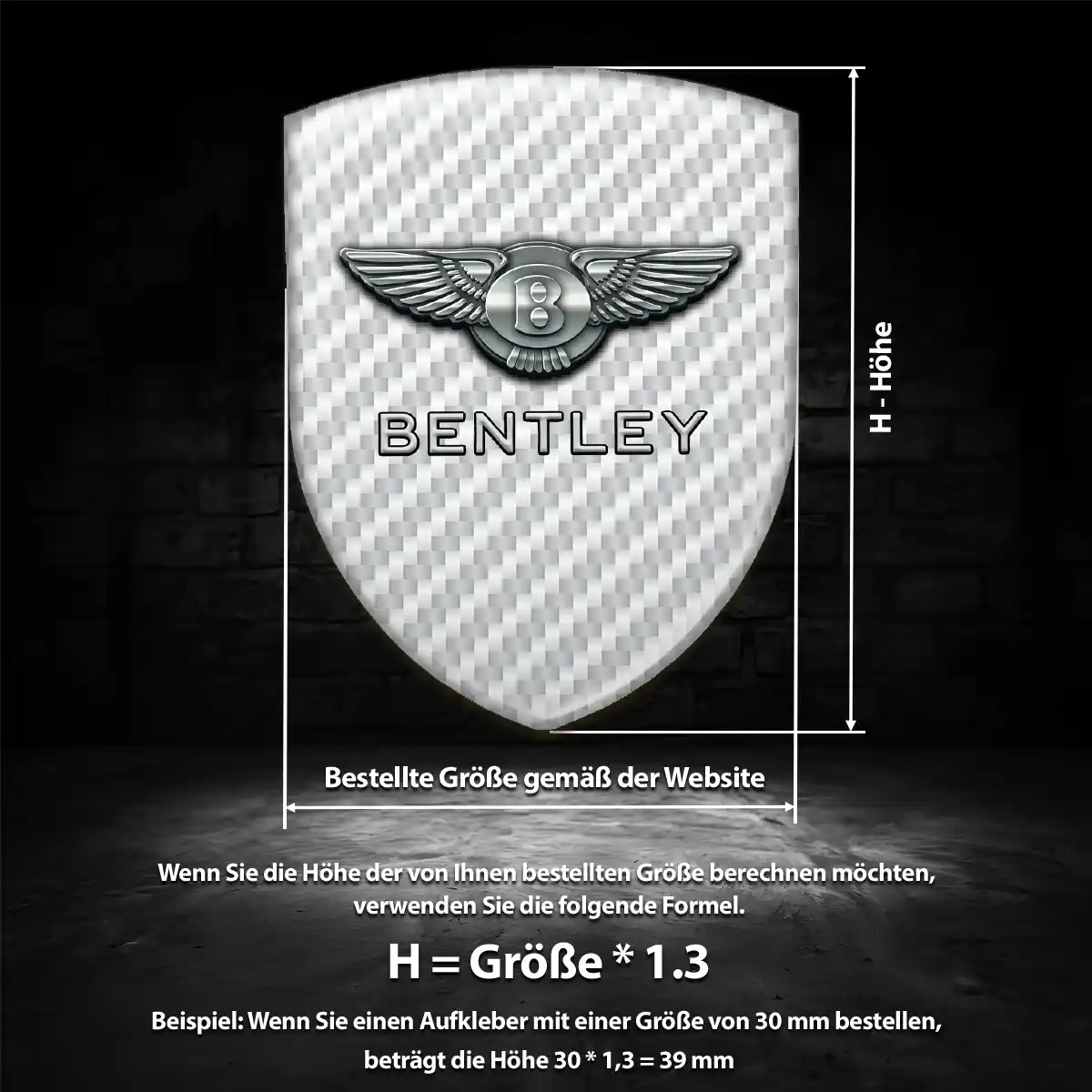 Bentley 3D Gel Aufkleber Embleme Auto Spitzenqualität