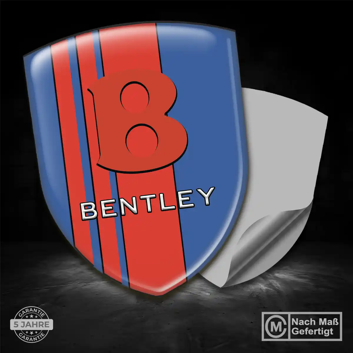 Bentley 3D Gel Aufkleber Embleme Edles Design