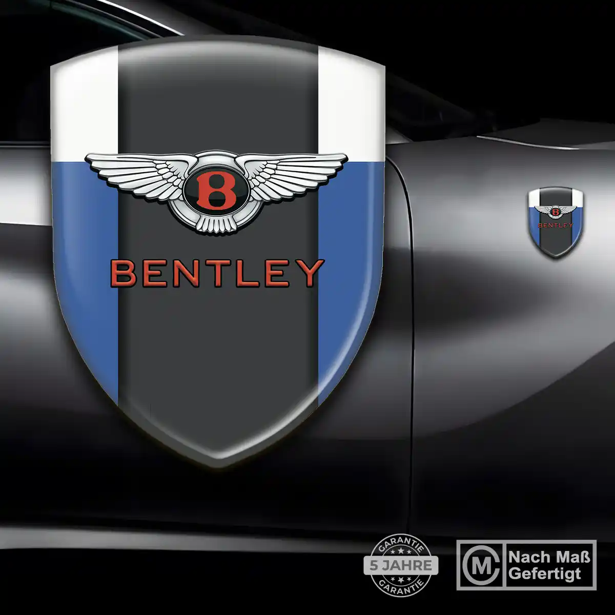 Bentley 3D Gel Aufkleber Embleme Elegantes Design