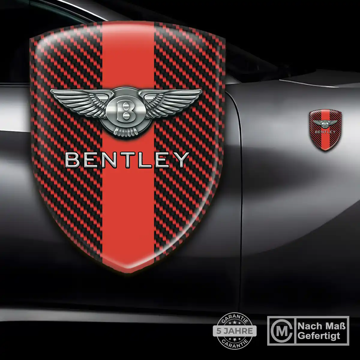 Bentley 3D Gel Aufkleber Embleme Hochwertiges Harz