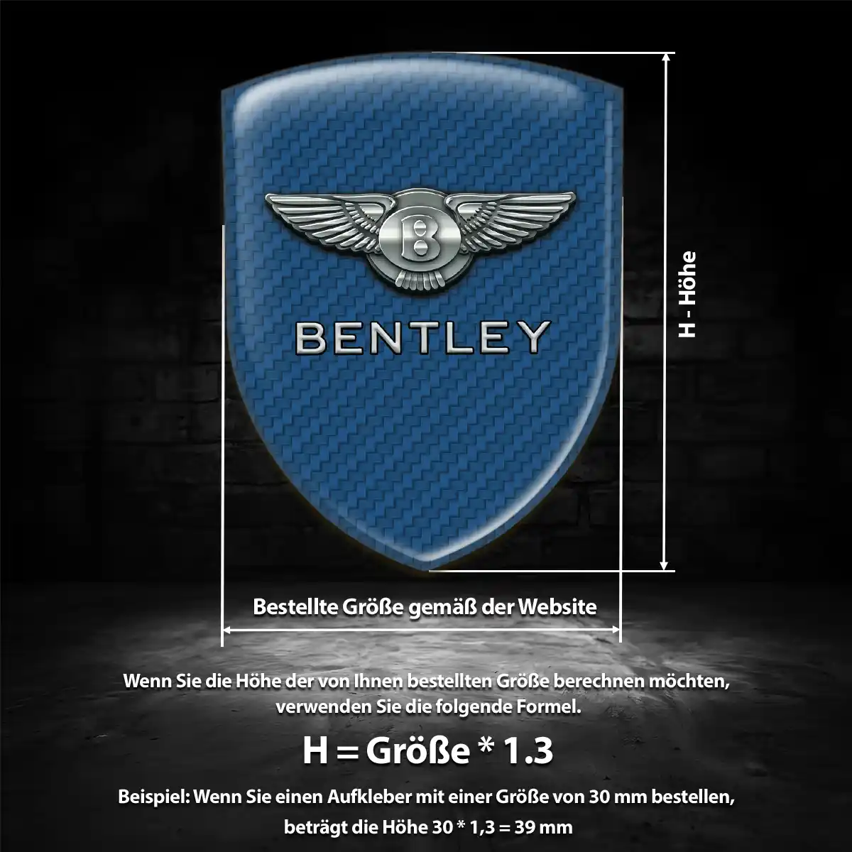 Bentley 3D Gel Aufkleber Embleme Premiumqualität