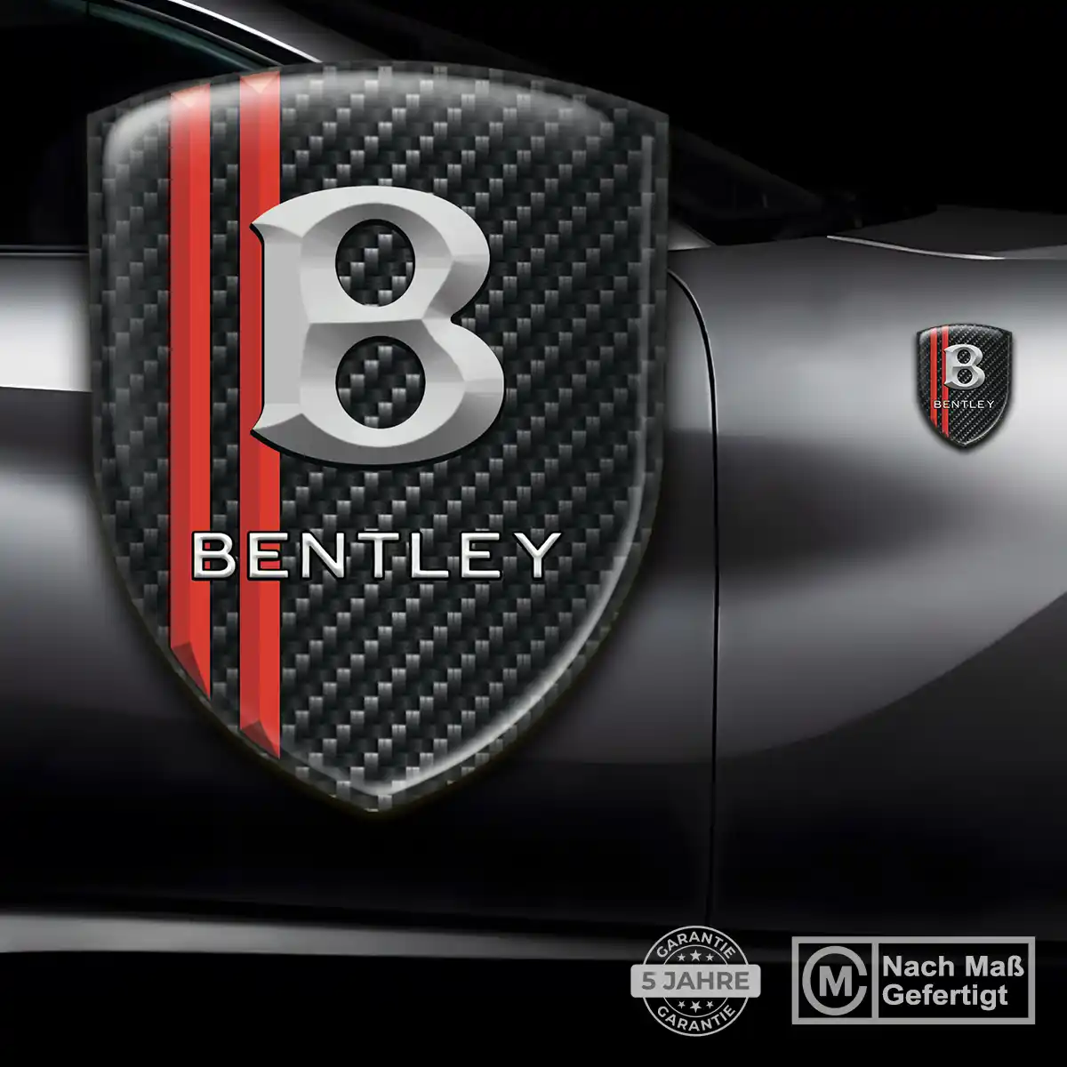 Bentley 3D Gel Aufkleber Hochwertiges Harz