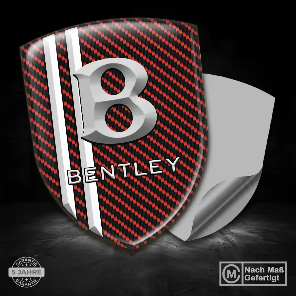 Bentley 3D Gel Aufkleber Silikon Anspruchsvolles Design