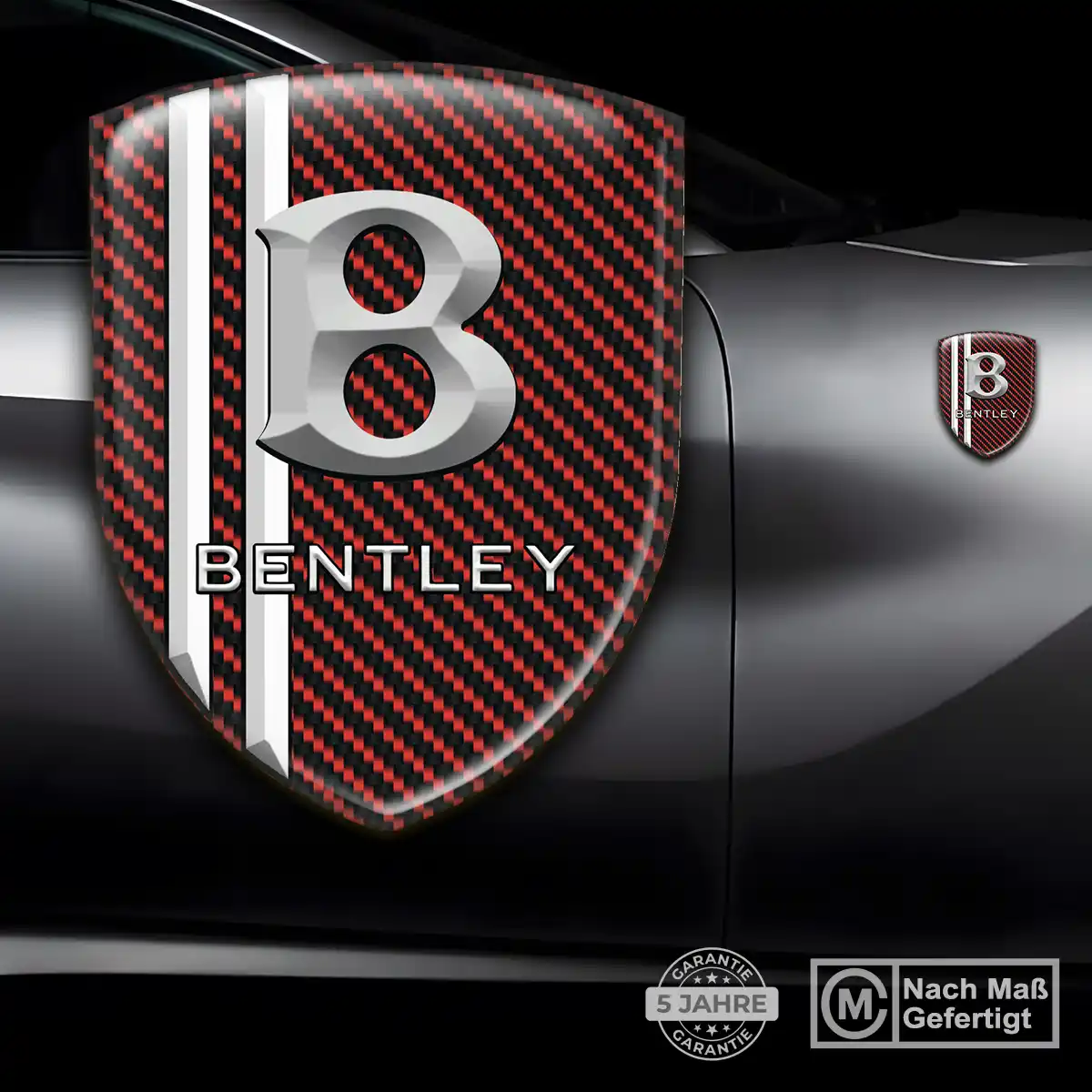 Bentley 3D Gel Aufkleber Silikon Anspruchsvolles Design