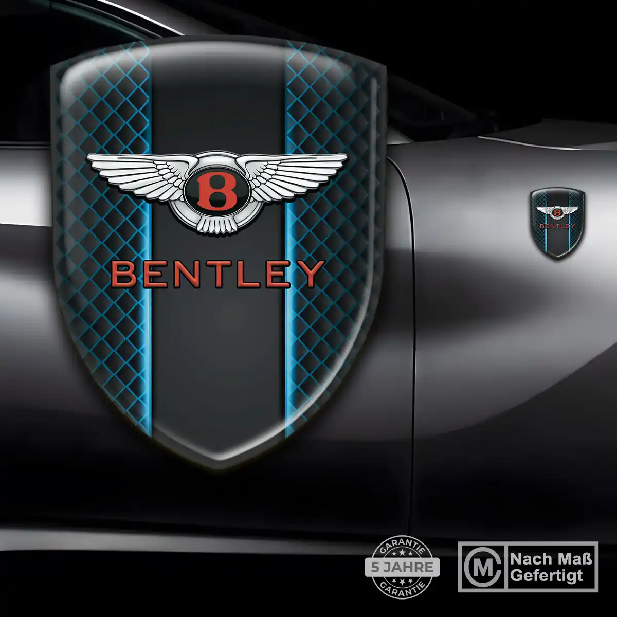Bentley 3D Gel Aufkleber Silikon Ausdrucksstarkes Design