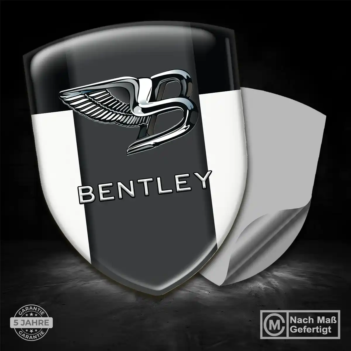 Bentley 3D Gel Aufkleber Silikon Auto Elegantes Design
