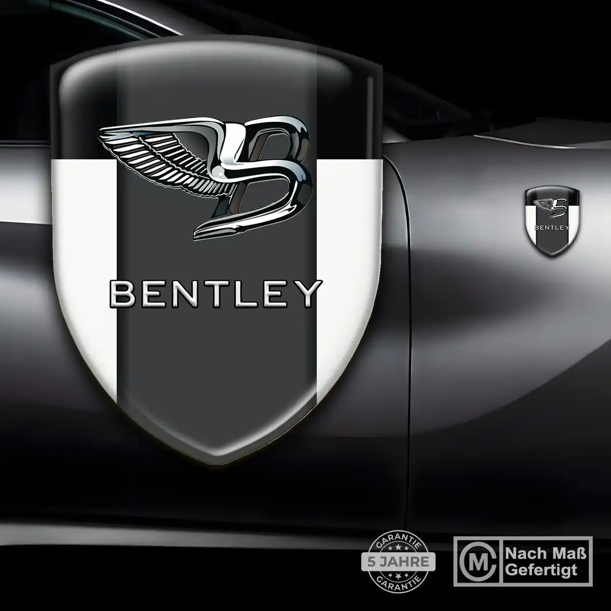 Bentley 3D Gel Aufkleber Silikon Auto Elegantes Design