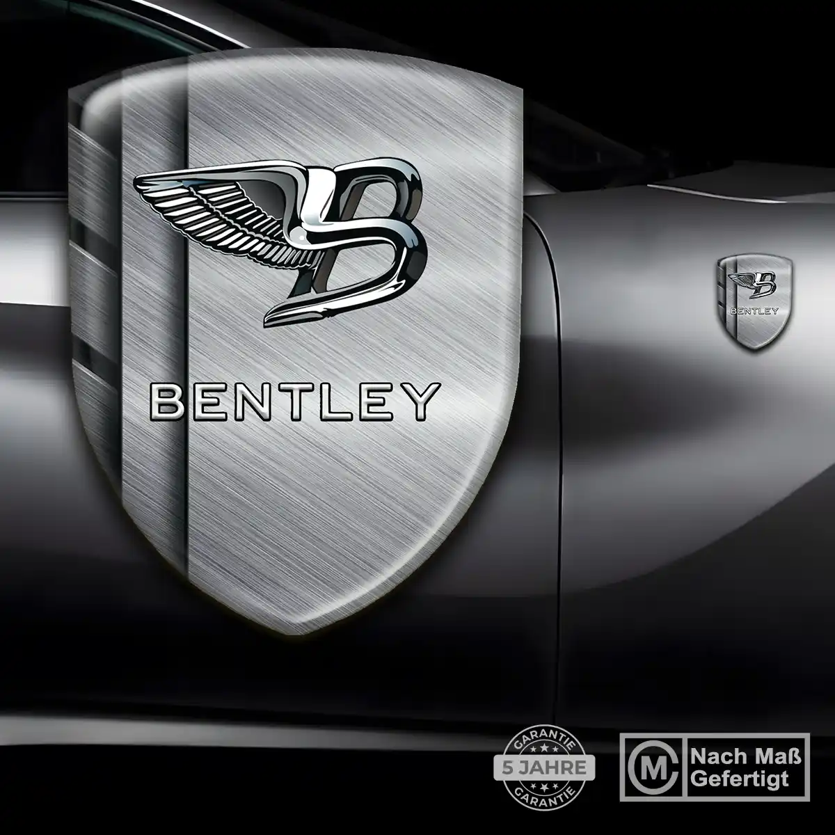 Bentley 3D Gel Aufkleber Silikon Auto Modernes Design