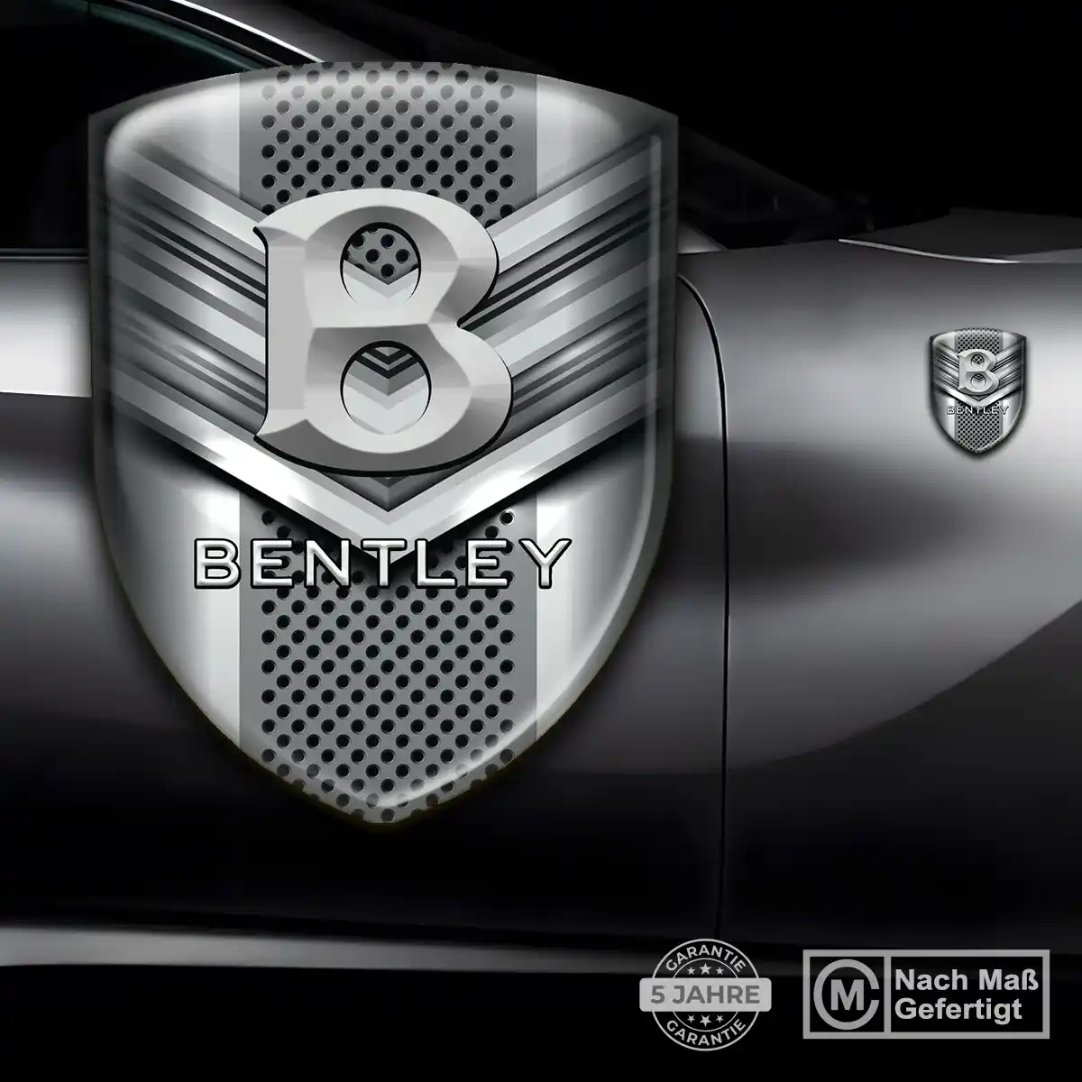 Bentley 3D Gel Aufkleber Silikon Edles Design