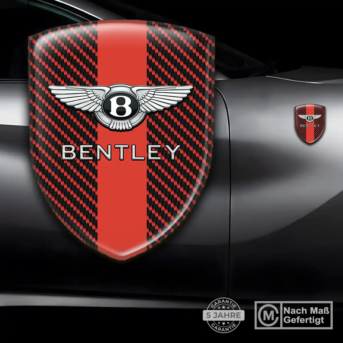 Bentley 3D Gel Aufkleber Silikon Exterieurdesign