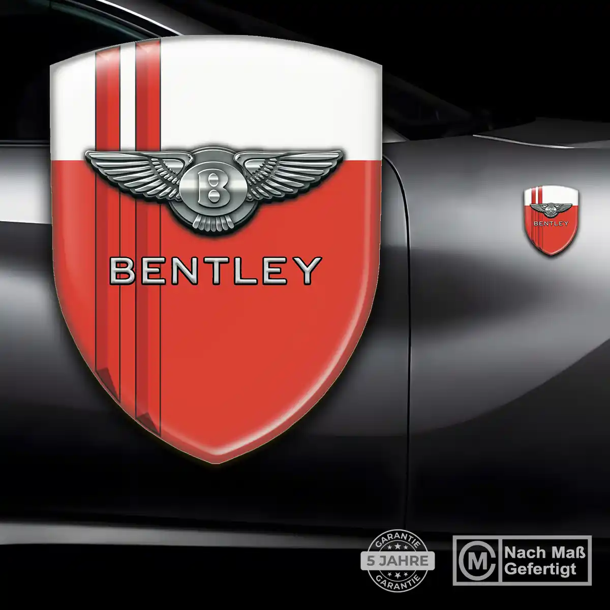 Bentley 3D Gel Aufkleber Silikon Stilvolles Design