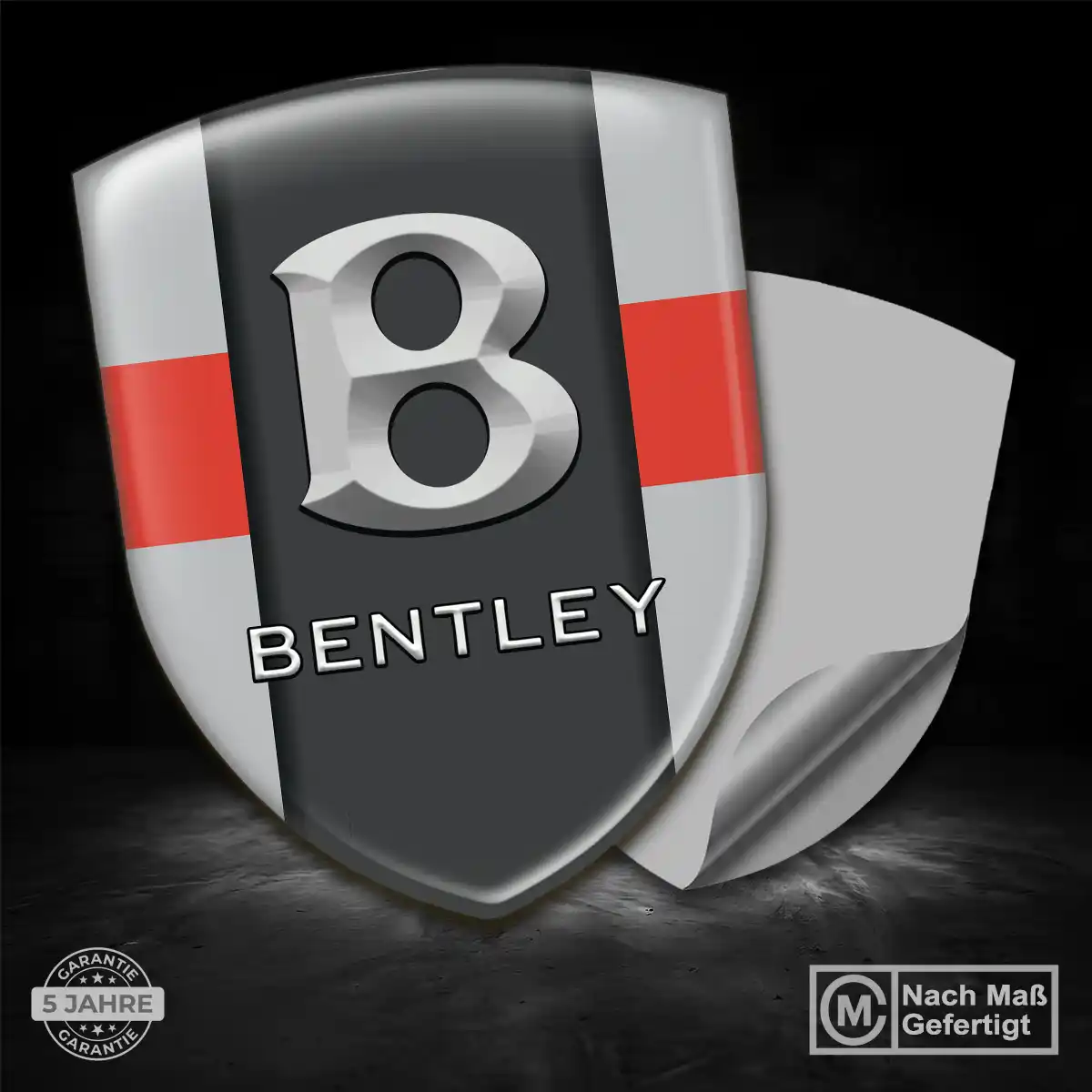 Bentley 3D Gel Aufkleber Silikon Tuningfahrzeug