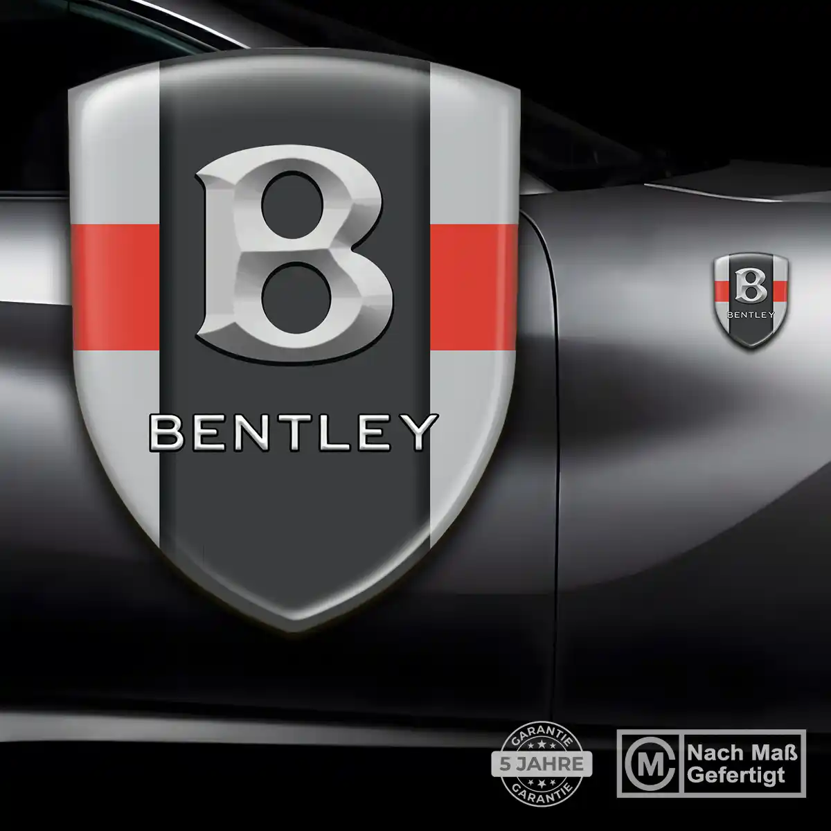 Bentley 3D Gel Aufkleber Silikon Tuningfahrzeug