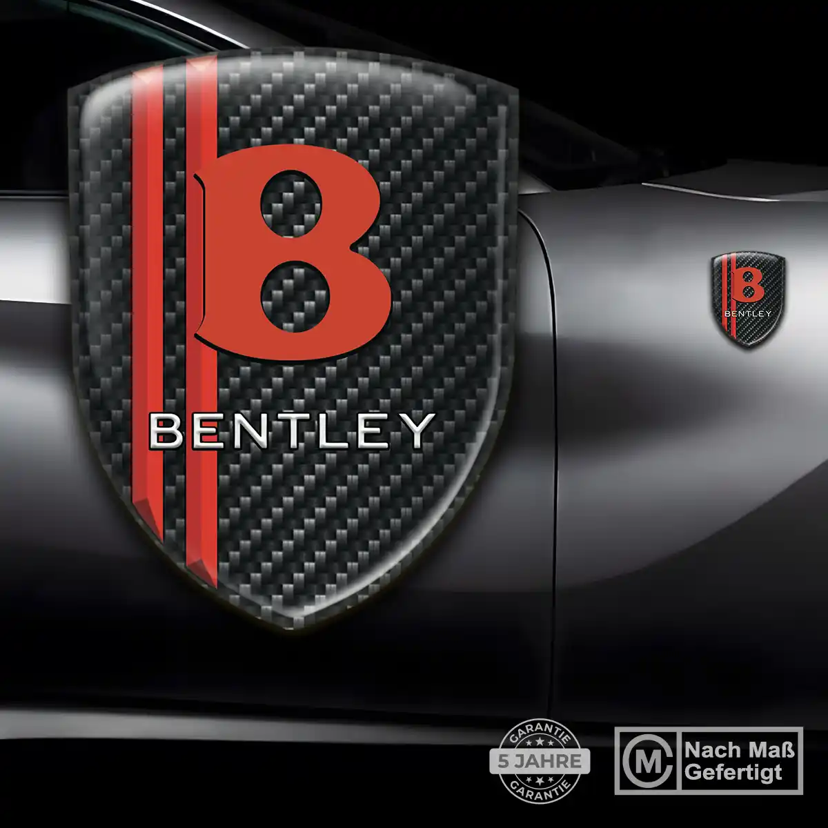 Bentley 3D Gel Aufkleber Stilvolles Design