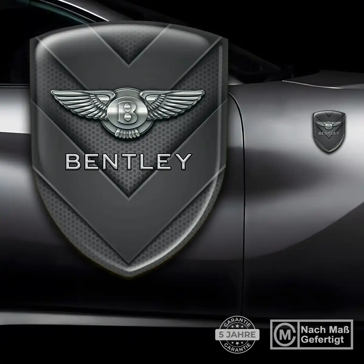 Bentley 3D Gel Aufkleber Tuningfahrzeug