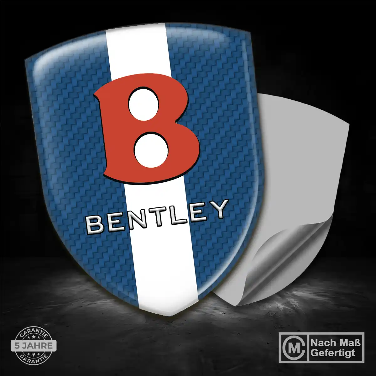 Bentley 3D Gel Aufkleber Wappen Ausdrucksstarkes Design