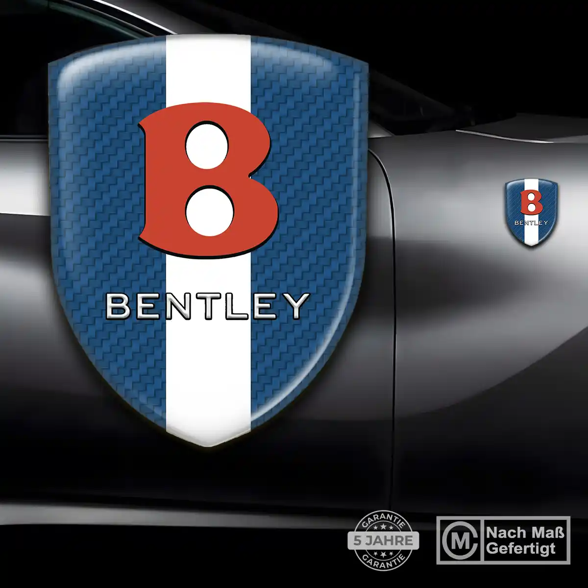 Bentley 3D Gel Aufkleber Wappen Ausdrucksstarkes Design