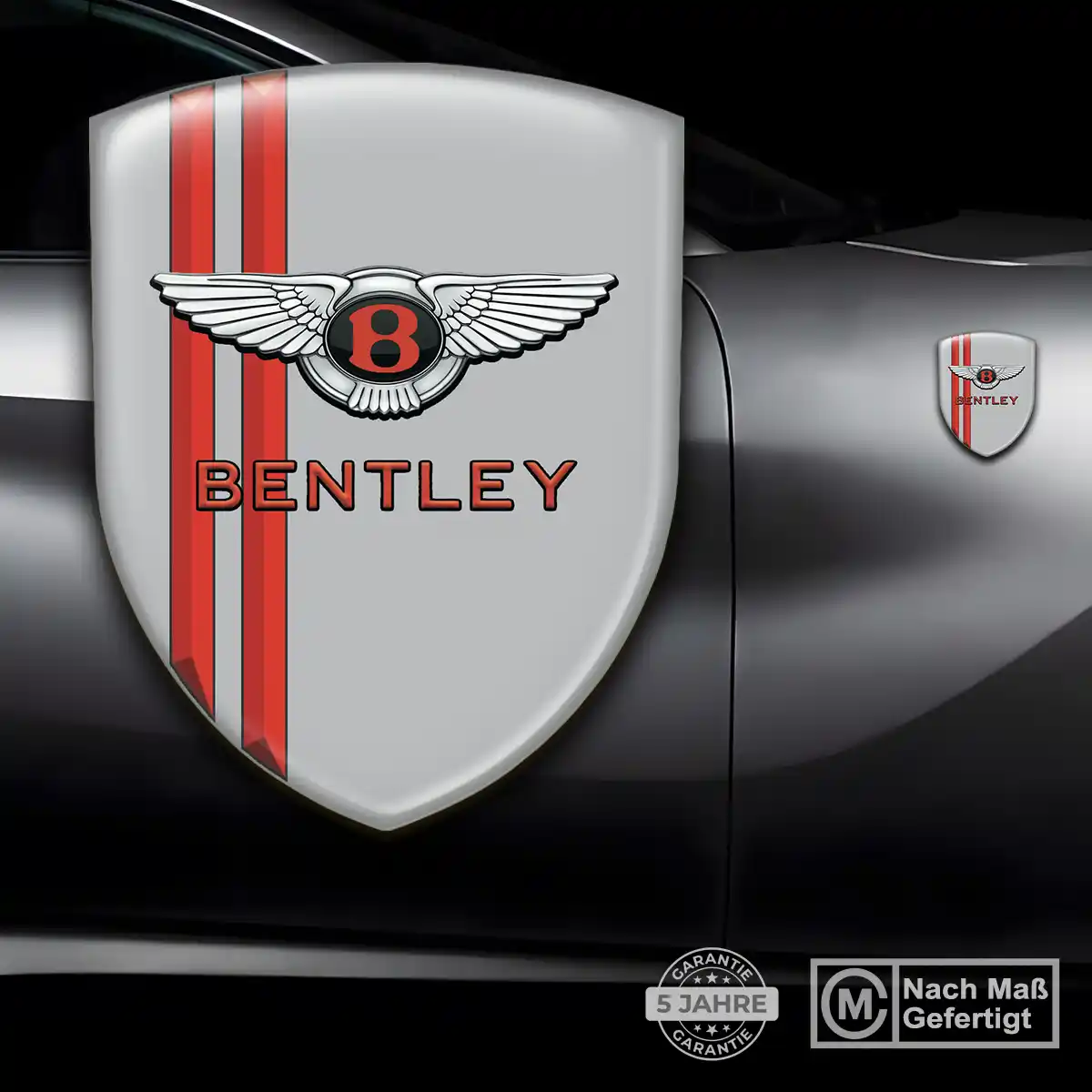 Bentley 3D Gel Aufkleber Wappen Auto Premium-Edition