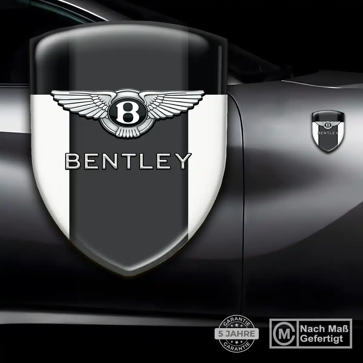 Bentley 3D Gel Aufkleber Wappen Überzeugende Qualität