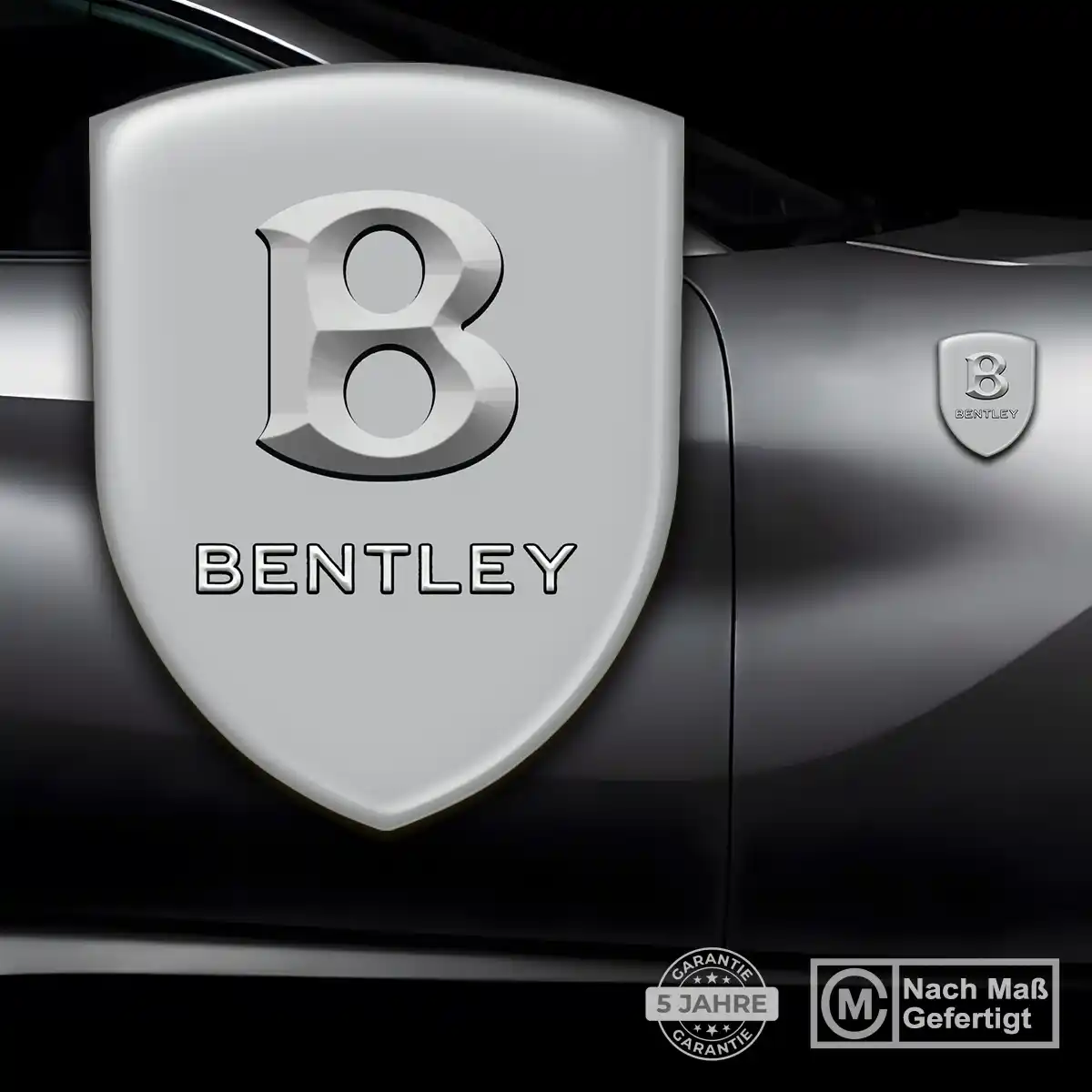 Bentley 3D Gel Aufkleber Wappen Edles Design