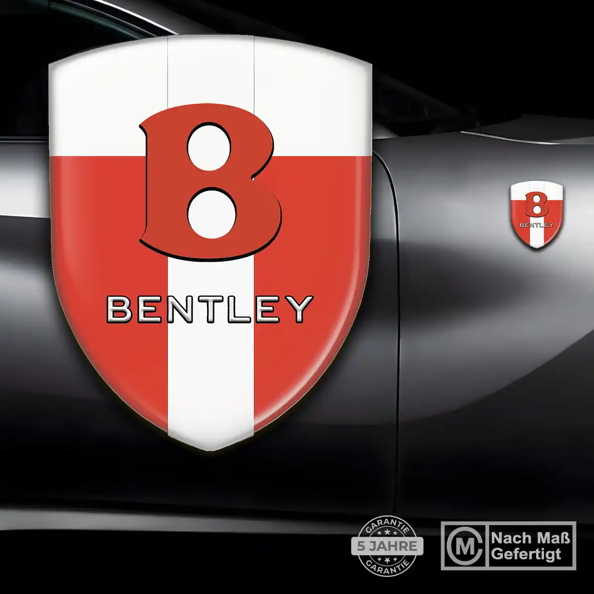Bentley 3D Gel Aufkleber Wappen Elegantes Design