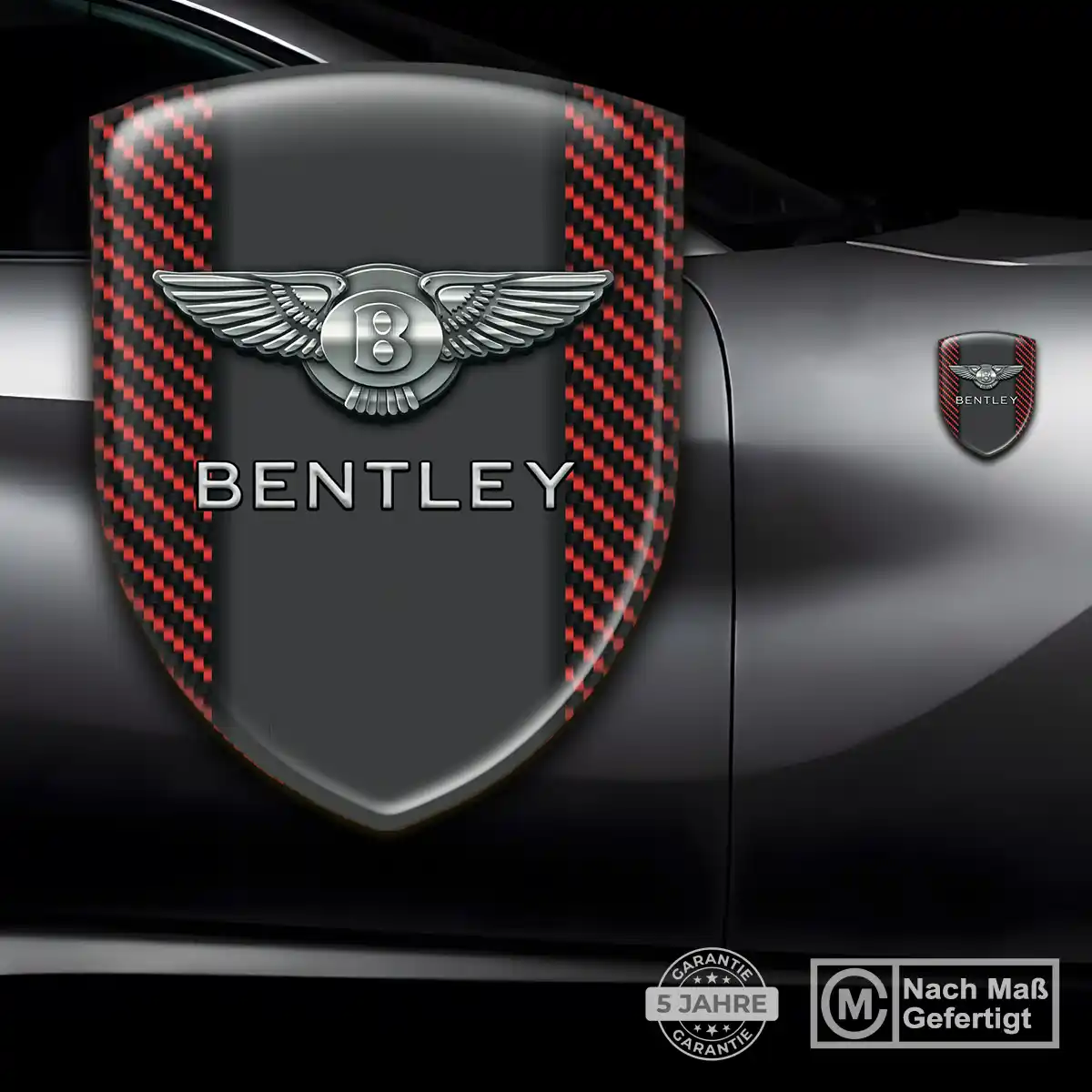 Bentley 3D Gel Aufkleber Wappen Höchste Qualität