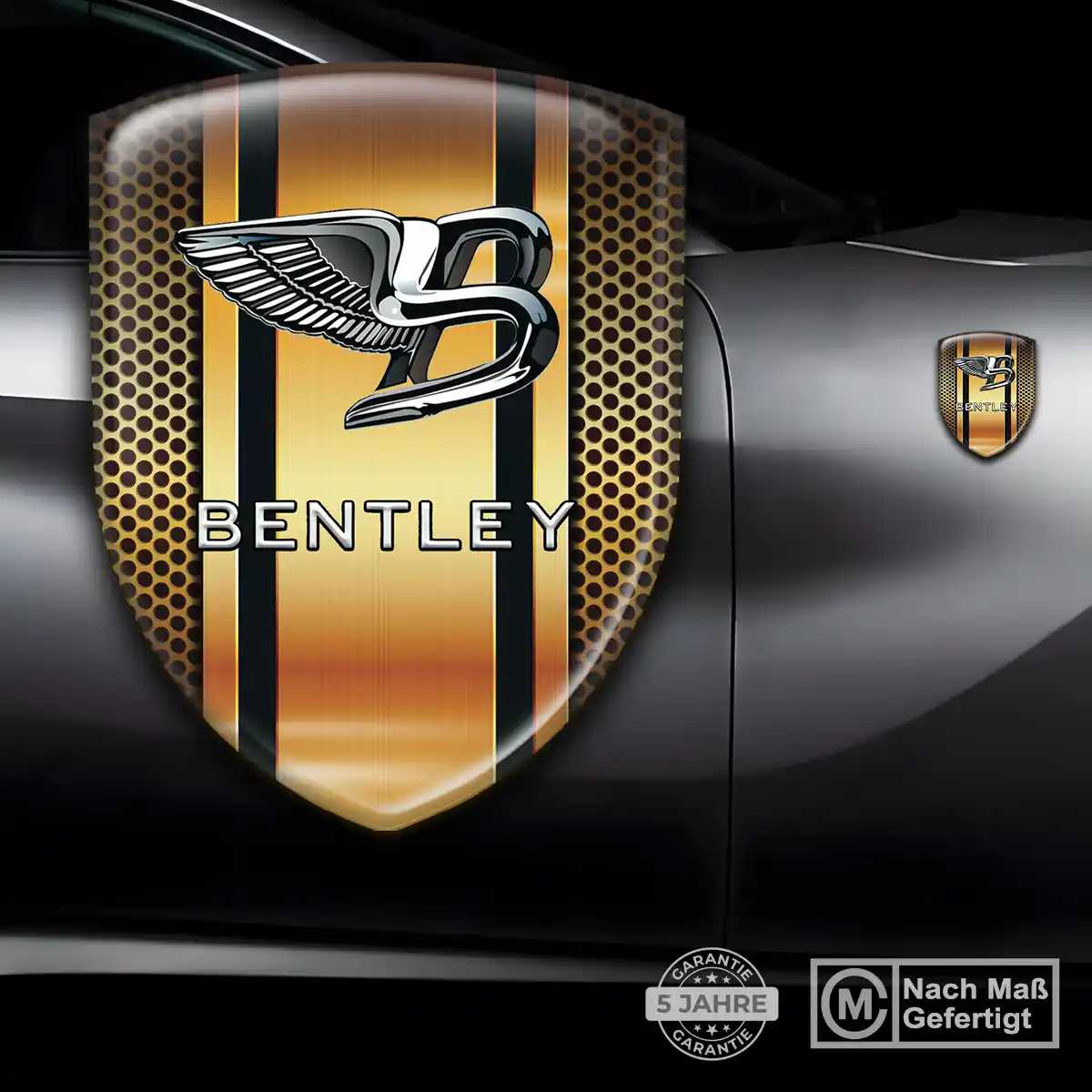 Bentley 3D Gel Aufkleber Wappen Luxus-Edition