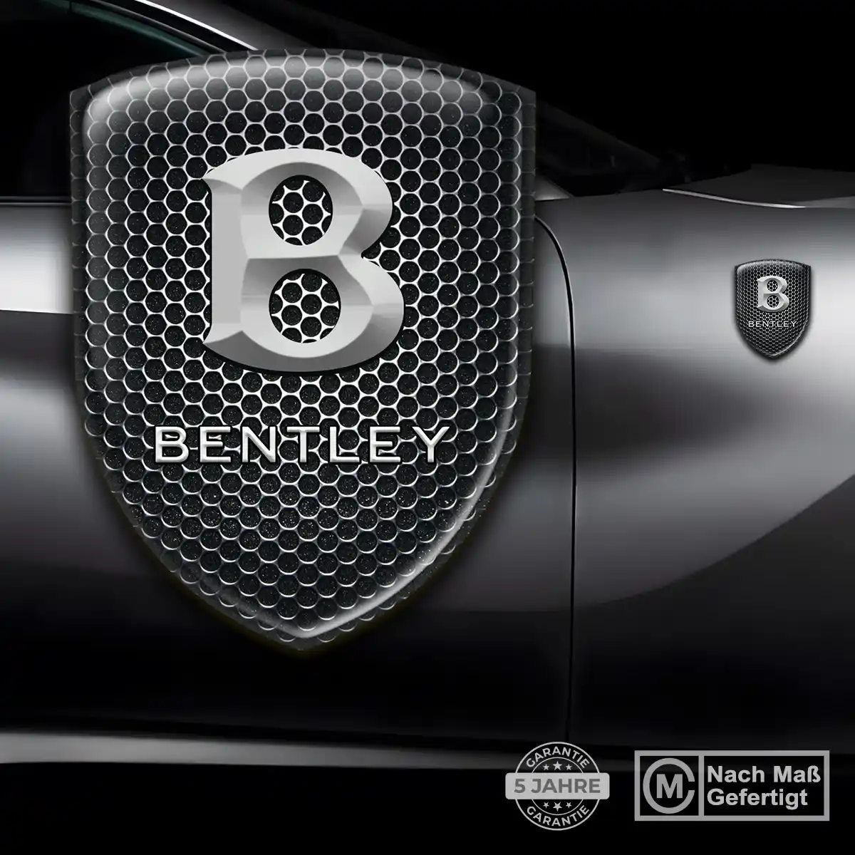 Bentley 3D Gel Aufkleber Wappen Premium-Edition