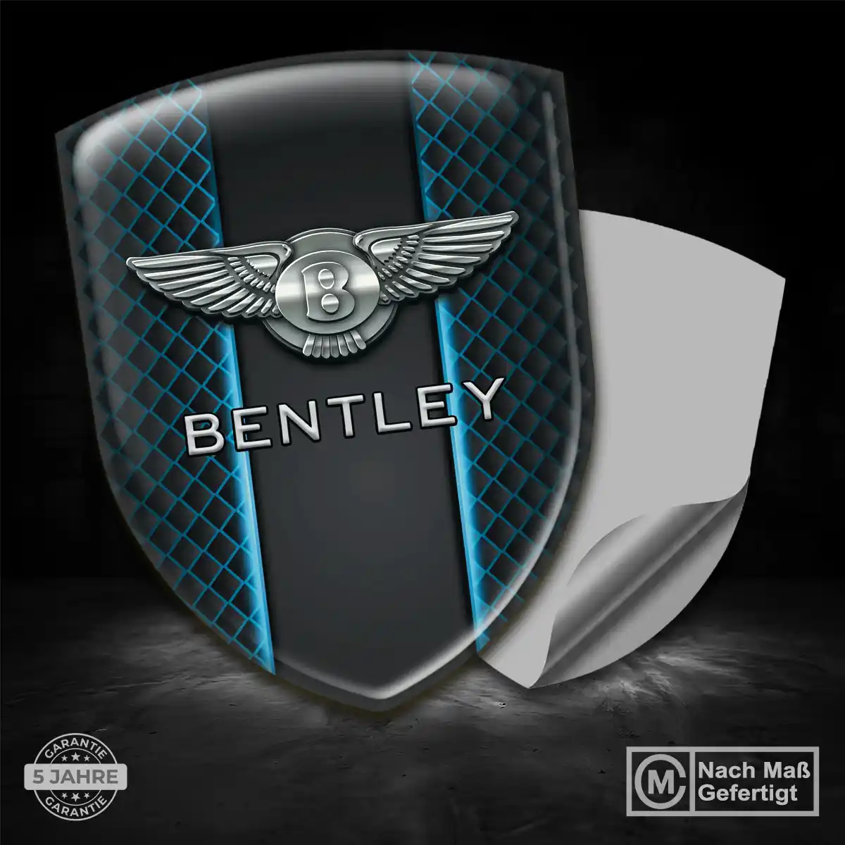 Bentley 3D Gel Aufkleber Wappen Spitzenqualität