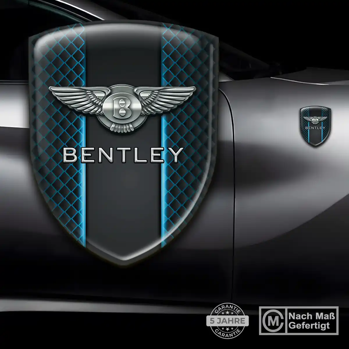Bentley 3D Gel Aufkleber Wappen Spitzenqualität