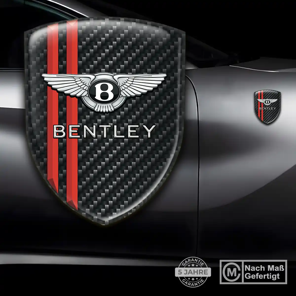 Bentley Aufkleber 3D Gel Emblem Stilvolles Design