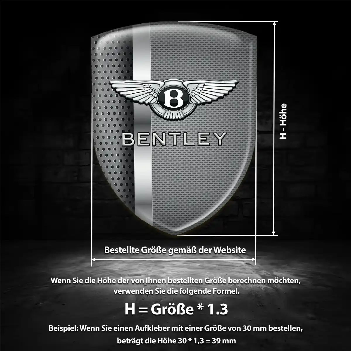Bentley Aufkleber 3D Gel Embleme Auto Hohe Qualität