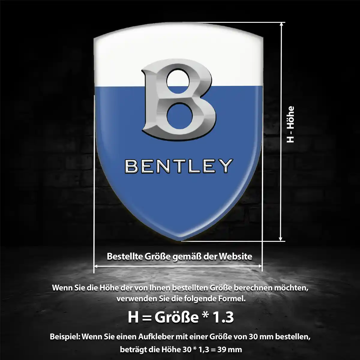 Bentley Aufkleber 3D Gel Embleme Auto Modernes Design