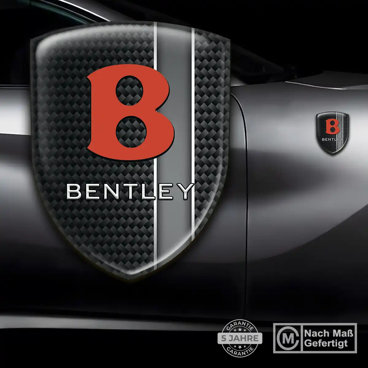 Bentley Aufkleber 3D Gel Silikon Auto Edles Design