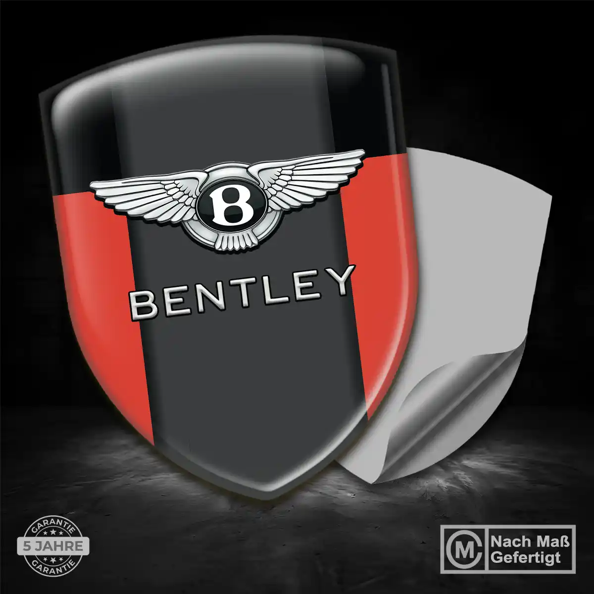 Bentley Aufkleber 3D Gel Silikon Auto Premiumqualität