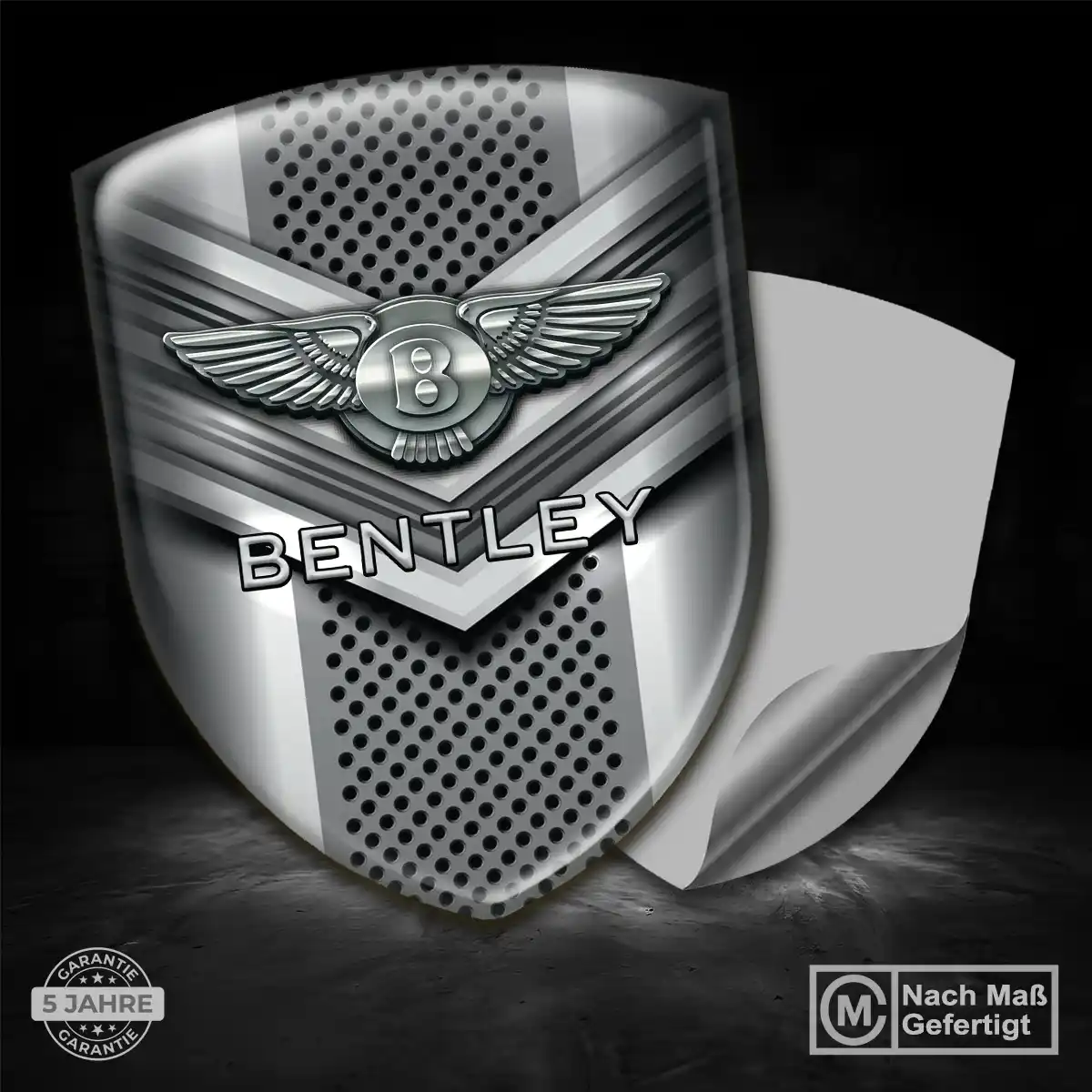 Bentley Aufkleber 3D Gel Silikon Edles Design