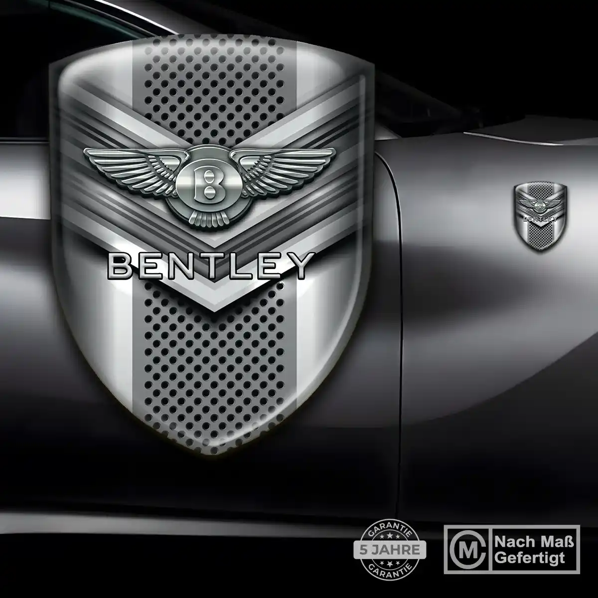 Bentley Aufkleber 3D Gel Silikon Edles Design