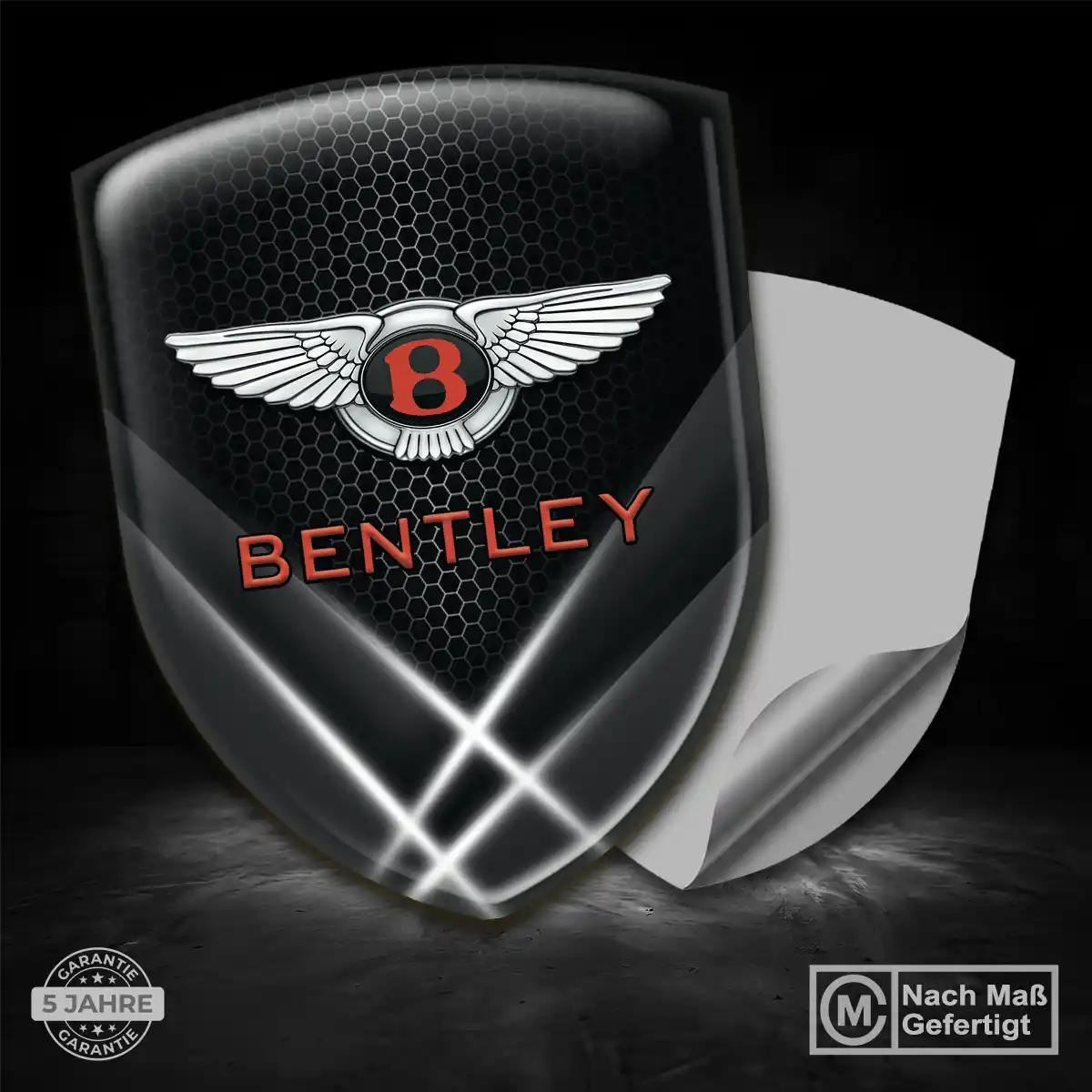 Bentley Aufkleber 3D Gel Silikon Markenedition